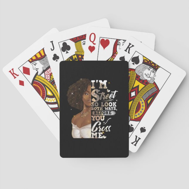 Baralho Eu sou Street, então olhe as duas maneiras, antes  (Verso)