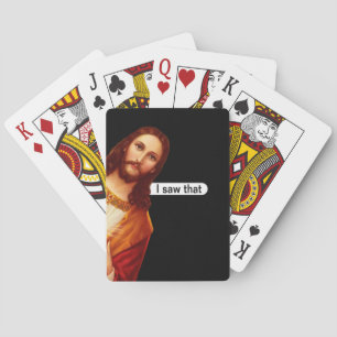 Baralho Eu Vi Aquele Jesus Jogando Cartões