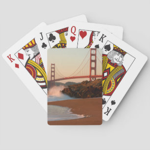 Baralho EUA, Califórnia. Vista da Ponte Golden Gate