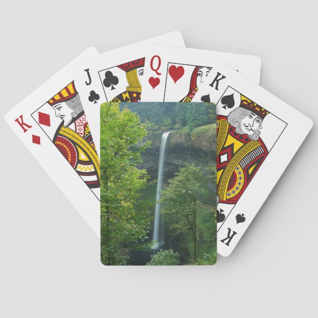 Baralho EUA, Oregon, Parque Estadual Silver Falls (Verso)