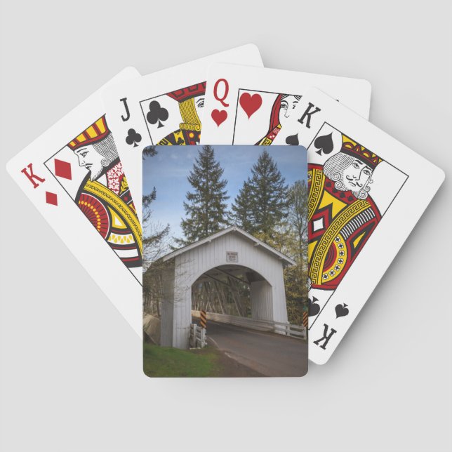 Baralho EUA, Oregon, Scio, Hannah Bridge 2 (Verso)
