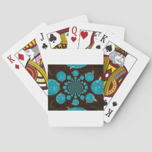 Baralho Exibição Deslumbrante de Luzes Cian Kaleidoscópio 