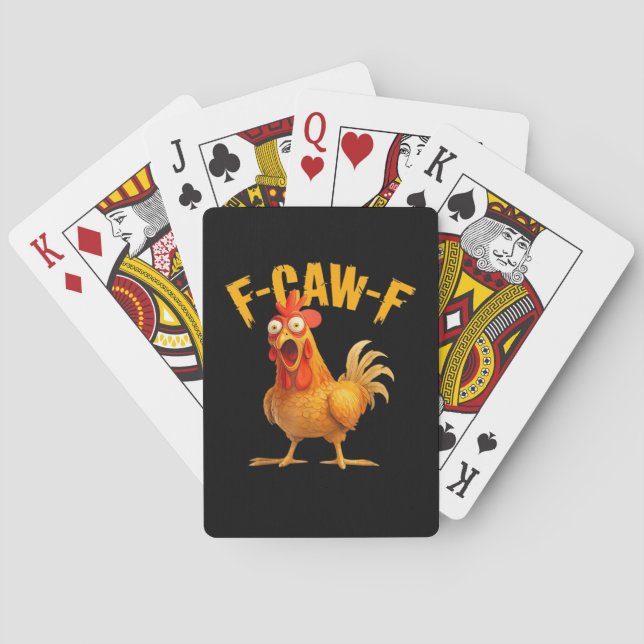 Baralho F-Caw-F Chicken Classic Retro Style (Verso)
