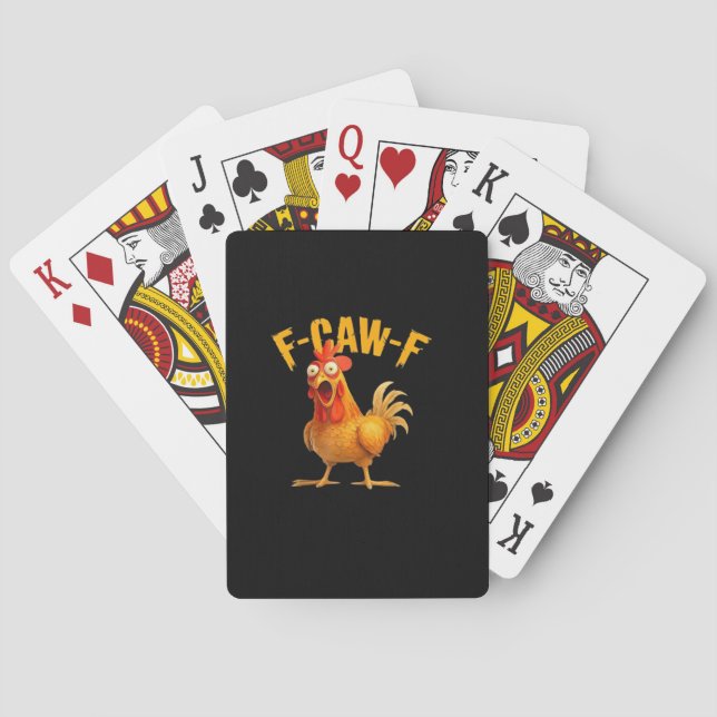 Baralho F-Caw-F Divertido Único (Verso)