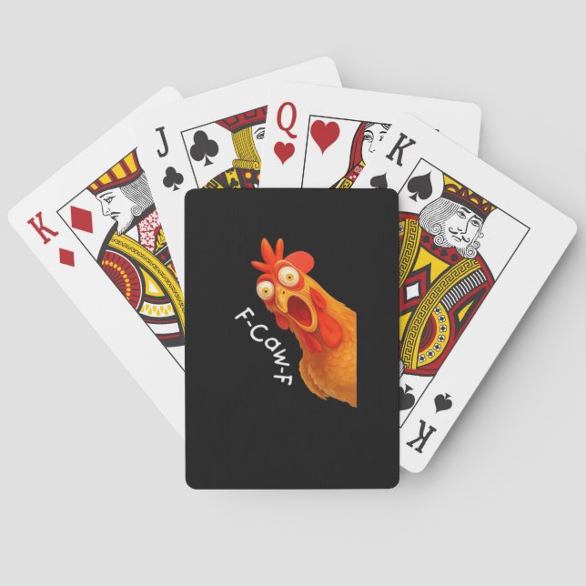 Baralho F-Caw-F Frango Essencial Minimal Limpo (Verso)