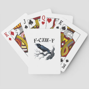 Baralho F-Caw-F Pássaro Engraçado Corvo
