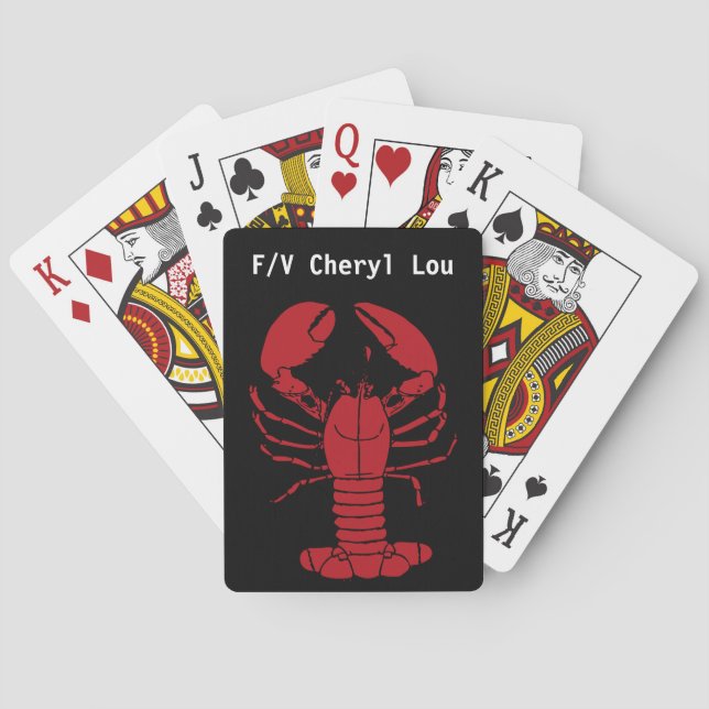 Baralho F/V Cheryl Lou: lagosta Thunder_Cove (Verso)