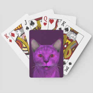 Baralho Face de Gato Rosa
