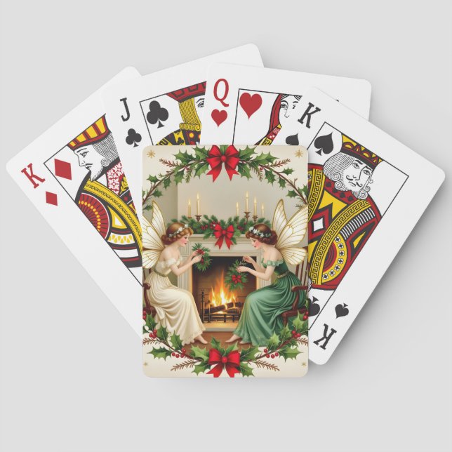 Baralho Fadas Vitorianas Espírito de Natal (Verso)
