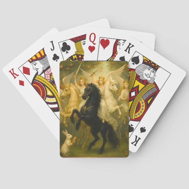 Baralho Fairytale Horses and Angel Classic Playing Cards (Verso)