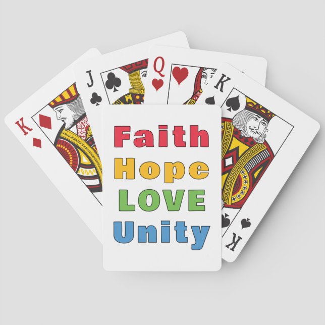 Baralho Faith Hope Love Unity (Verso)