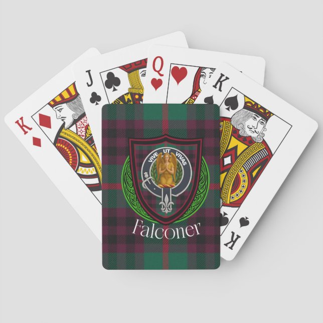 Baralho Falconer Scottish Clan Tartan & Crest (Verso)