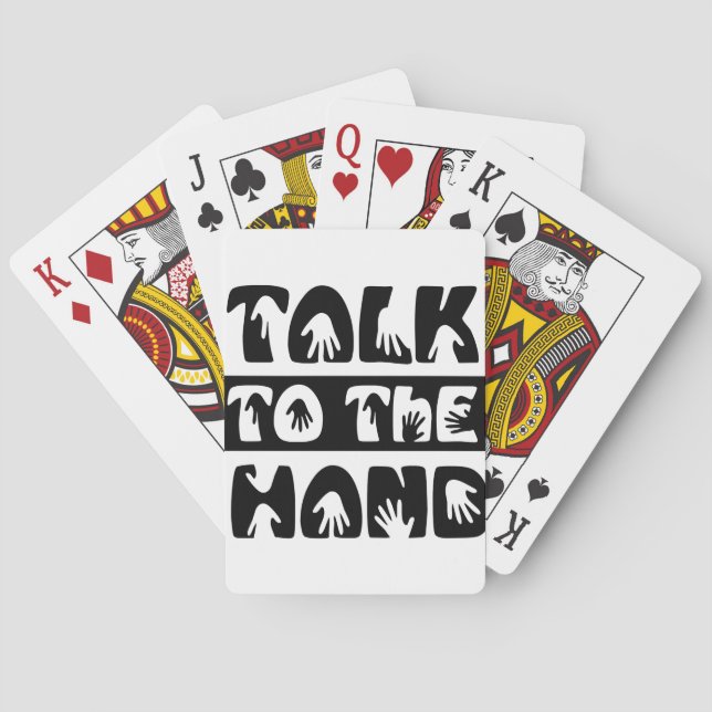 Baralho Fale Com A Mão (Verso)