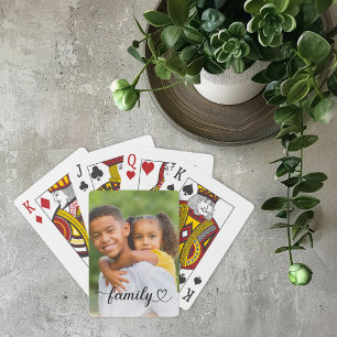 Baralho Família Black Script Foto Personalizada