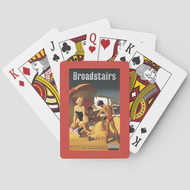 Baralho Família britânica do sul das estradas de ferro na (Verso)