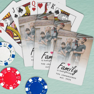 Baralho Família É Tudo Foto Personalizada Moderna Custom