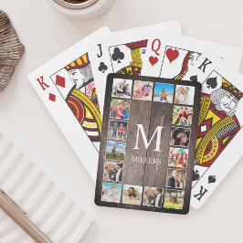 Baralho Família Farmhouse Rustic Farmhouse de Colagem de F