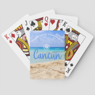 Baralho Família Personalizada Cancún Vacinação Souvenir