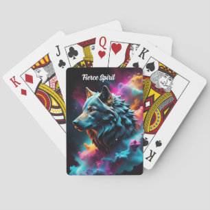 Baralho Fantasia Cósmica Fantasia Wolf Personalizada Arte