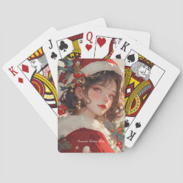 Baralho Fantasia de Natal: Cartões de Poker de Férias Româ