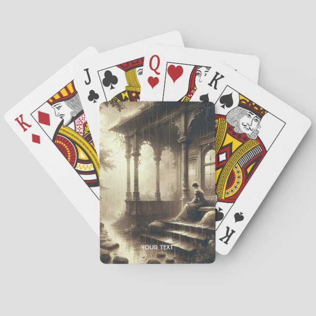 Baralho Fantasy Cuja Chuva Chuva Ruína Rapariga (Verso)