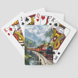 Baralho Fantasy Cute Crimson Antiguo Trem