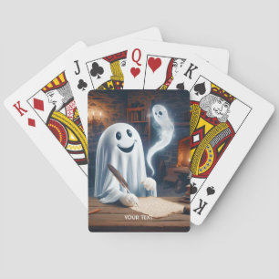 Baralho Fantasy Cute Ghost Escrevendo Feather