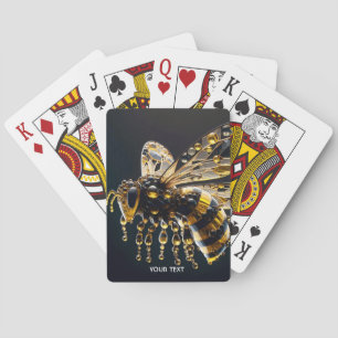 Baralho Fantasy Cute Glass Yellow Bee Black