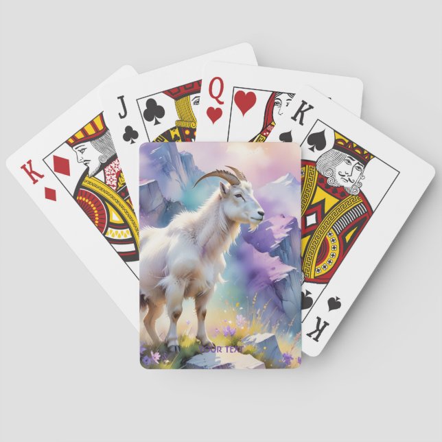 Baralho Fantasy Cute Mountain Goat Meadow (Verso)