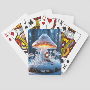 Baralho Fantasy Cute Mushroom House Ice