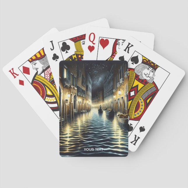 Baralho Fantasy Cute Old Venice Canal (Verso)