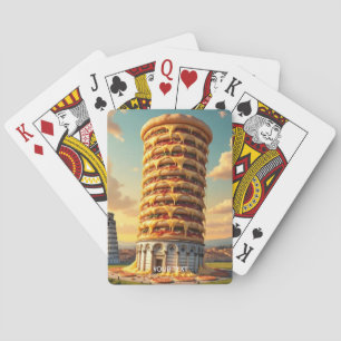Baralho Fantasy Cute Pisa Tower Pizza