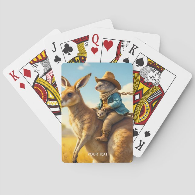 Baralho Fantasy Cute Wombat Kangaroo Koala (Verso)