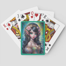 Baralho Fantasy Elven Woman Playing Cards