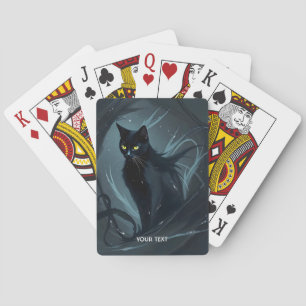 Baralho Fantasy - Gato Bonito - Preto Noturno
