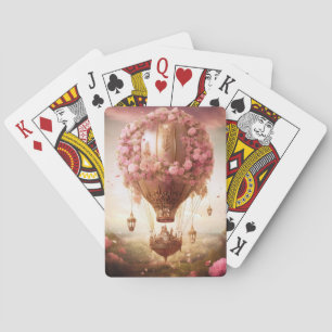 Baralho Fantasy Hot Air Balloon Rosa Dourado