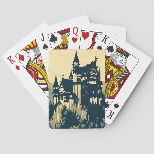 Baralho Fantasy Medieval Castle - Estilo de Corte de Madei (Verso)
