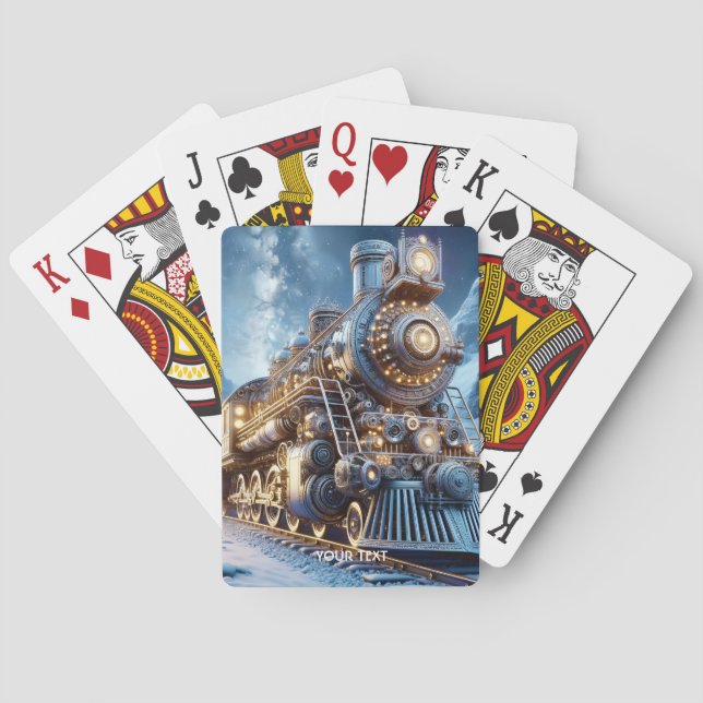Baralho Fantasy Steam Train Winter (Verso)