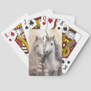 Baralho Fantasy Unicorn tocando cartas