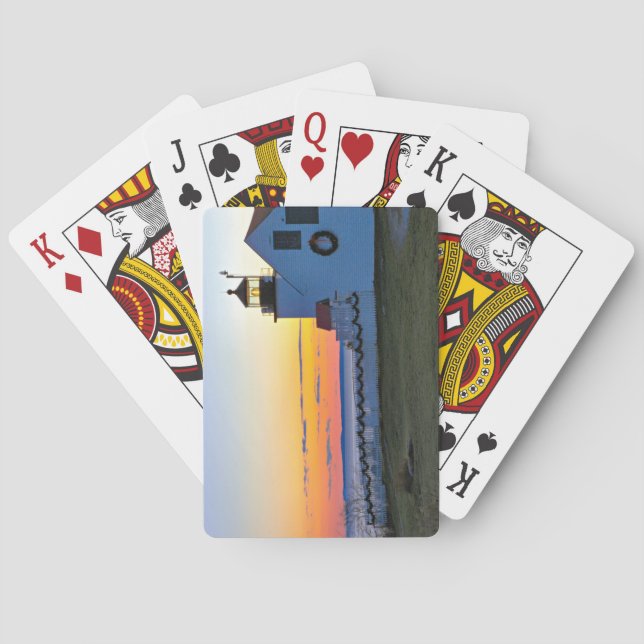 Baralho Farol Fort Point, Maine (Verso)