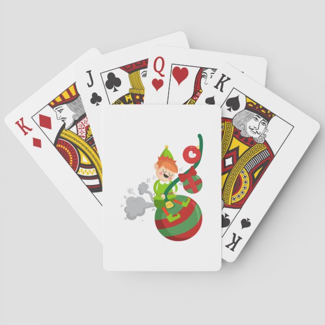 Baralho Fart o presente engraçado do Natal (Verso)