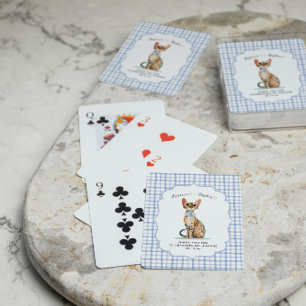 Baralho Favor de Casamento de Gato Bengal