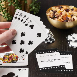 Baralho Favor De Casamento 'No More Solitaire'
