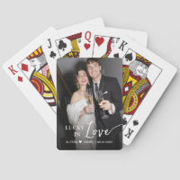 Favor de casamento personalizado "Lucky in Love"