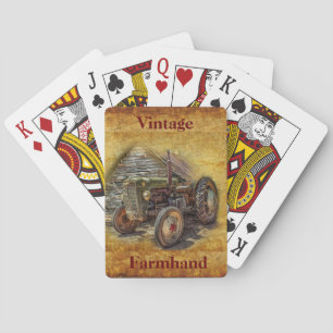 Baralho Fazenda Vintage Trator Velho Shed
