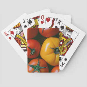 Baralho Fazendas Tomates vermelhos e amarelos brilhantes