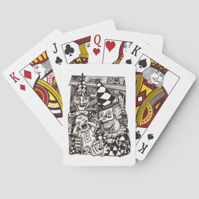 Baralho Fazer do homem por (Verso)