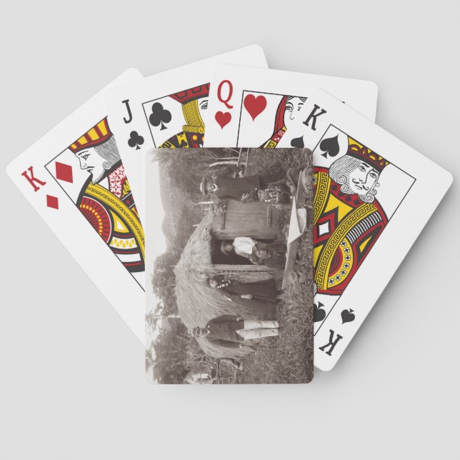 Baralho Fazer Tappa, um pano nativo, c.1875 (foto do (Verso)