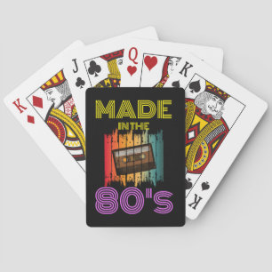 Baralho FEITO NA FITA DE CASSETE DA VINTAGEM DE Anos 80