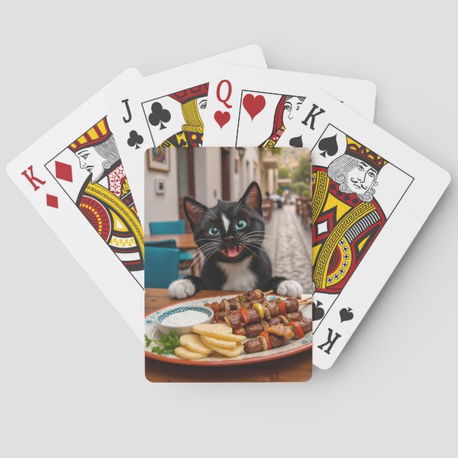 Baralho Felini gosta da cozinha grega (Verso)